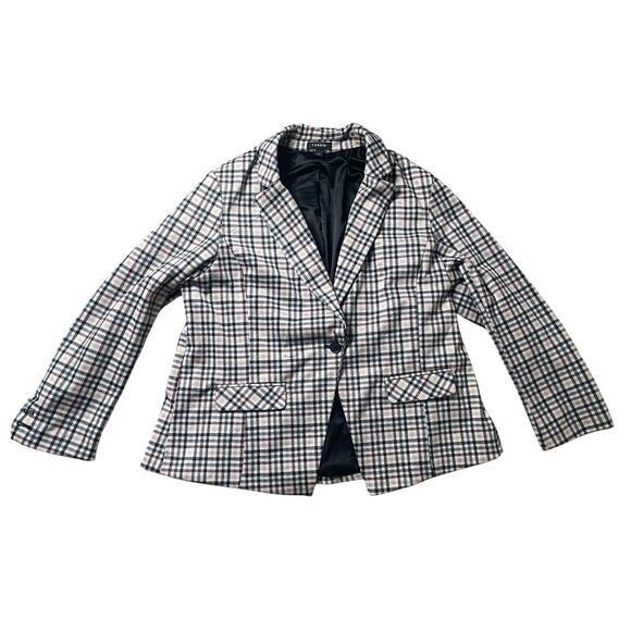 Torrid Plaid Studio Double Knit Blazer - Size 1 (14/16)*** - Picture 1 of 7